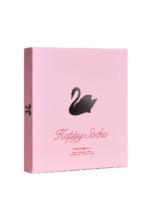 Happy Socks 2-Pack Swan Gift Set Sockor Unisex Rosa 36-40