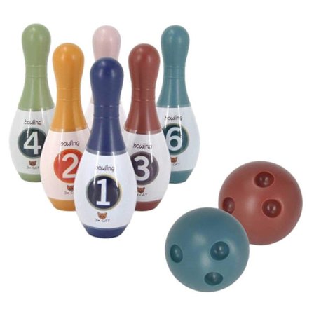 Bowling Barn Skål Spel Leksaksset Tidiga Pedagogiska Leksaker för Småbarn Barn i Åldern 2-6 År