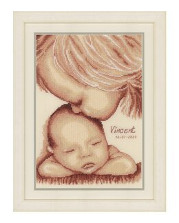 Broderikit Billede Søskendekærlighed - Vervaco