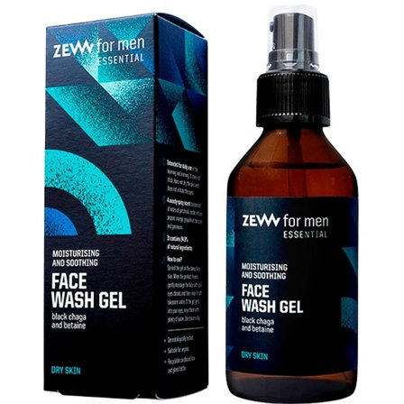 Zew for Men Moisturising & Soothing Face Wash Gel For Dry Skin 100 ml, Mænd, Ansigtspleje, Renseprodukter