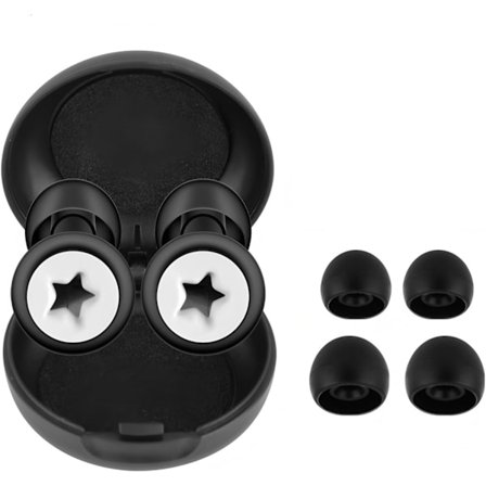 Støjreducerende ørepropper til høreværn til søvn, koncerter, arbejde, studier, pentagram ring stil 8 størrelse ørepropper med lille æske, Perfe