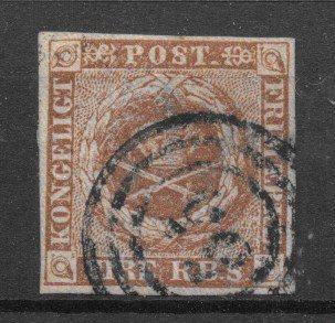 Danmark 1854 - AFA IIIc - Stemplet