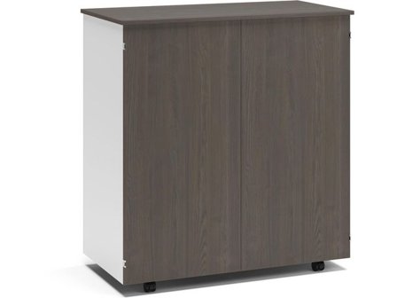 LANAB DESIGN Arbetsplats Cubic vit/mörk ask - Lyreco - Kontorsmöbler och inredning - Bord och hurtsar - Skrivbord - Fasta