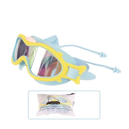 Simglasögon - Anti-im Barn Sim- och Poolglasögon, 3 - 16 år, 16.5*6*5.5cm (Blå gul)