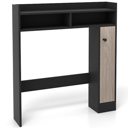 Toiletskab, overmonteret badeværelsesskab med justerbare hylder, toiletstativ