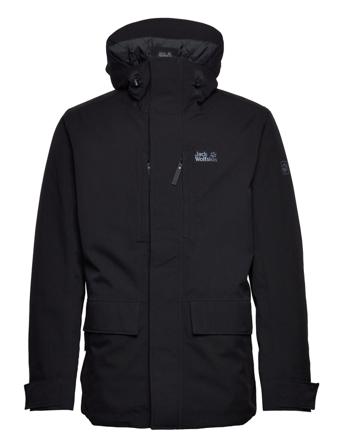 West Coast Jacket Parka Jacka Svart Jack Wolfskin