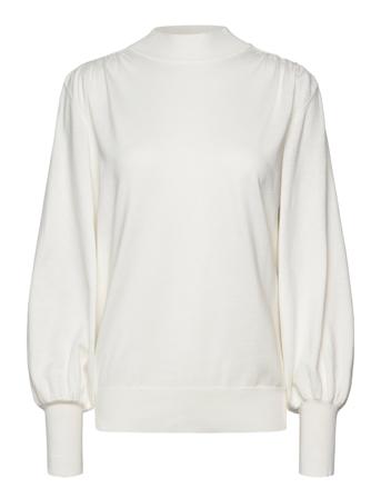 Msilma Mock Neck Pullover Cream Minus