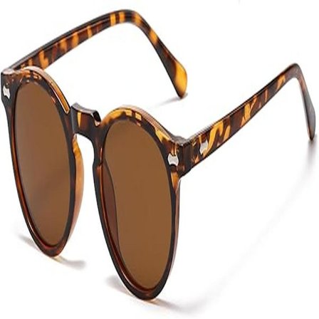 Retro Runde Polariserede Solbriller Herre Dame, Vintage Polariserede Solbriller Klassiske Trendy Nuancer Unisex UV-beskyttelse