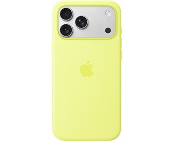 Apple iPhone 17 Pro Max Silicone Case with MagSafe – Neon Yellow - Silikonskal med MagSafe till iPhone 17 Pro Max