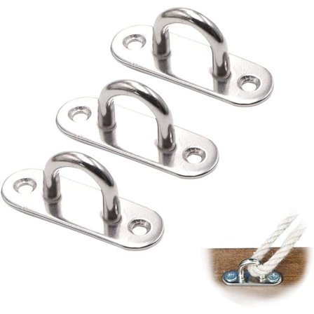 Veggfeste Ring, Festeskrue, Rustfritt Stål Festeskrue, Øye