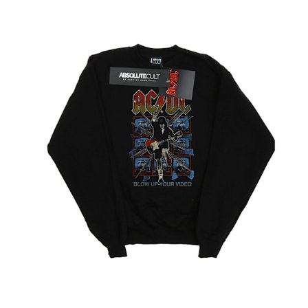 AC/DC Mens Blow Up Your Video Sweatshirt M Svart