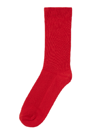 Å WOMAN Tunna ribbade strumpor Sockor Röd 36/38