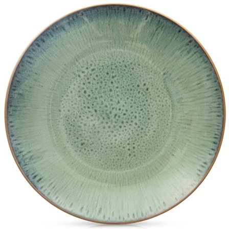 GLAZE grøn keramisk middagstallerken 27 cm