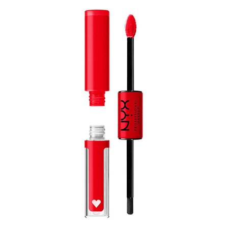 NYX PROFESSIONAL MAKEUP Shine Loud High Pigment Lip Shine Rebel In Red, Makeup, Læber, Læbestift