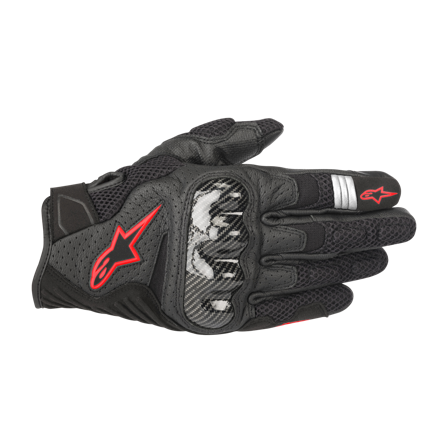Mănuși Alpinestars SMX-1 Air V2 Negru/Roșu Fluo S