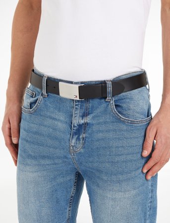 Tommy Hilfiger Th Plaque Belt 3.5 Adj - Black - 85