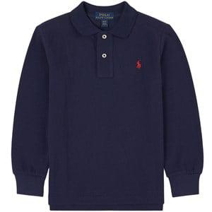 Kids - Ralph Lauren Navy Long Sleeve Polo with Small Pony 6 years - Tops - 6 years - Navy - Junge