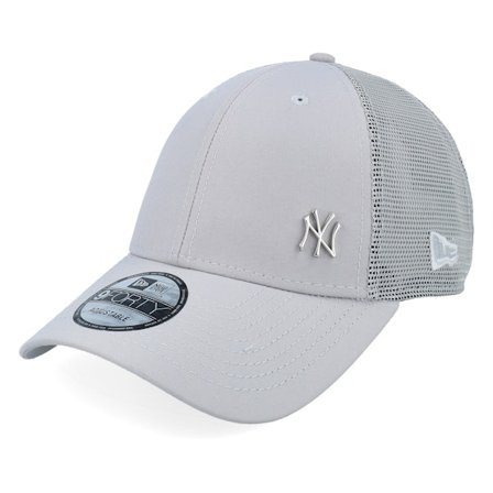 New Era - MLB Cinza trucker Boné - New York Yankees Flawless 9FORTY Gray Trucker @ Hatstore