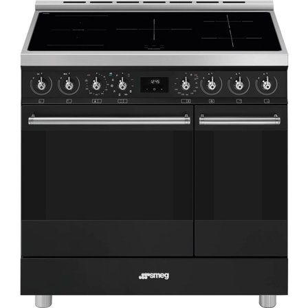 Smeg C92IPMB2 Classic Induktionskomfur, mat sort - Mat black | KitchenOne