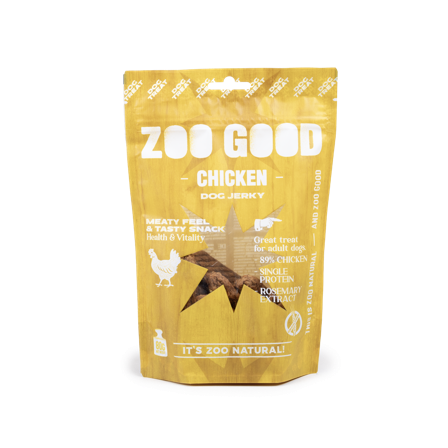 ZOO GOOD - Tørket kjøtt - kylling 80 g - Hund - Hundegodbiter & tyggebein - Belønningsgodbiter for hund - ZOO.no