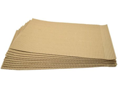 Wellpapp 50 x 70 cm Natur 10 ark/fp - Lyreco - Skola och förskola - Hobbypapper - Specialpapper