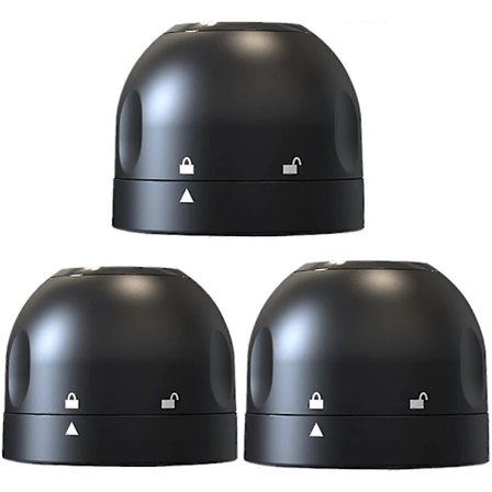 3-pak Champagneforsegler - Silikone lækagesikker vinprop, forseglet champagneflaskeprop til mousserende champagne