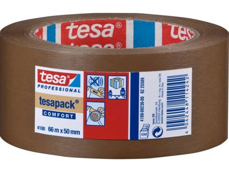 TESA Packtejp 4100 PVC 50mmx66m brun - Lyreco - Emballage och lagerutrustning - Packtejper - Packtejp PVC