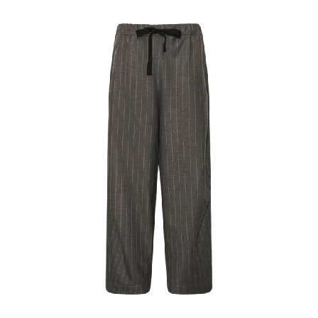 Tiffany Hailey, Pants - Grey Stripes Byxor Dam Grå L-XL
