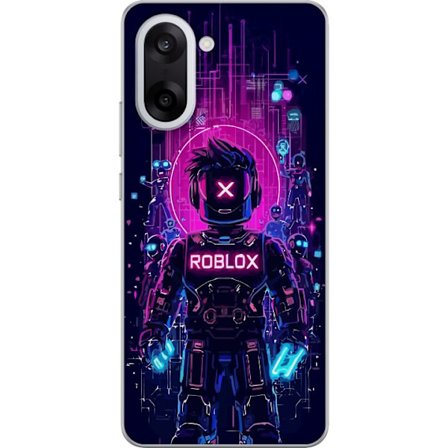 Kompatibel Mobilcover til OnePlus Nord CE5 Roblox Cyber Core Kraftfuldt digitalt Roblox-design med lilla lys og futuristisk baggrund