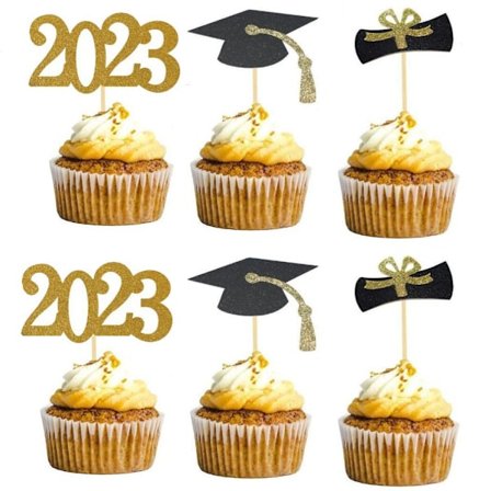 (36 stk.) Graduation kagepynt Dekoration kagepynt 2023 graduation Dekoration graduatio
