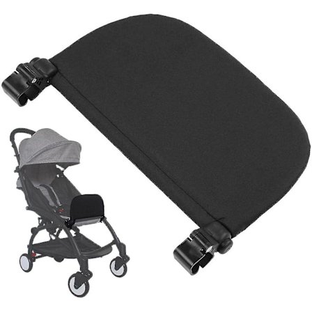 Universal Klapvognsfodstøtte - Klapvognsbenstøtteforlænger | Justerbar Barnevogns Fødder Forlænger Fodbræt Universal Udvidet Sædebræt Tilbehør 