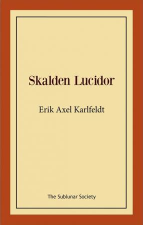 Skalden Lucidor - Bok av Erik Axel Karlfeldt - Häfte