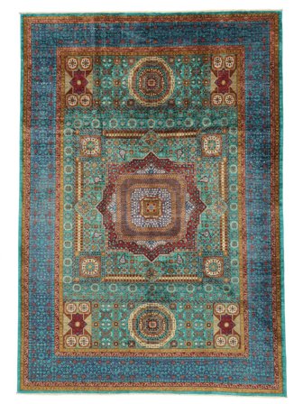 Medalionowy Mamluk Dywan 211X303 Wełna