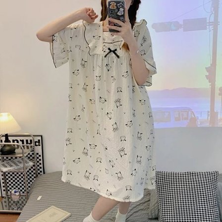 Kawaii Sanrio Pochacco pyjamas, hemmaplagg, söta Kuromi pyjamas, sommar, nya