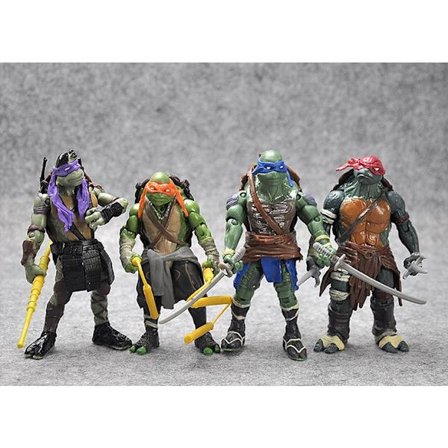 4 Pack Teenage Mutant Ninja Turtles- 12CM- New Model