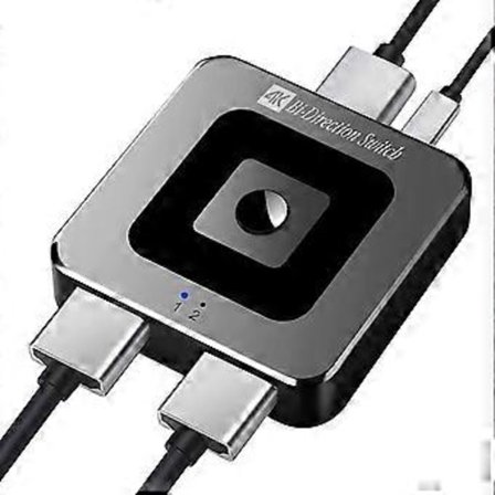 HDMI Splitter Switch 8K 60Hz 4K 120Hz Dubbelriktad 2.1 HDMI Switch 1x2/2x1 Adapter 2 in 1 Out Converter för PS4/5 Xiaomi TV Box HDMI Splitter