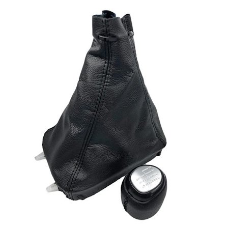 Lær Girspakknott Gamasjebeskyttelse Kompatibel med SAAB 9-3 2003-2012 5/6-girs Girspak 6 Speed Silver Combo