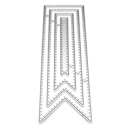 Bånd Metal Skærestencils DIY Scrapbog Album Stempel Papirkort Præg