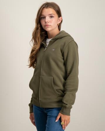 GANT SHIELD ZIP HOODIE Vihreä Hupparit/Hoodie Tytöt - Kids Brand Store