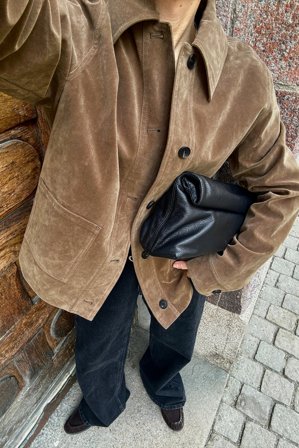 NA-KD Veste en faux daim à poche - Vestes en similicuir - Beige - EU 34