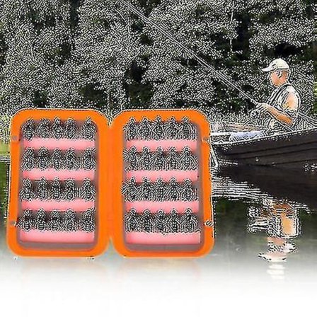Hmwy-40stk Fluefiskeri Lokke Kit Tør Flue Fluer Agn Kroge Fjer Ving Til Ørred Bas Fiske