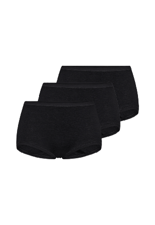 JBS of Denmark 3-pack Maxi Brief Ull Badkläder Dam Svart M
