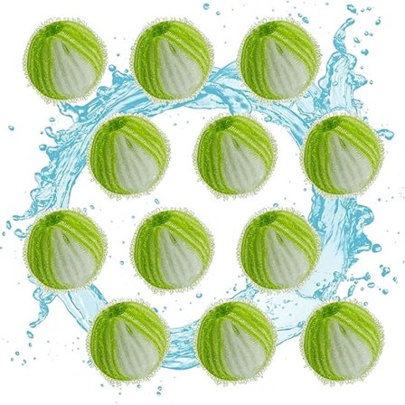 Hårborttagare för husdjur till tvätt, 12-pack återanvändbara luddremover, tvättmaskinshårborttagare, tvättbollar torkbollar för kläder hund katt 