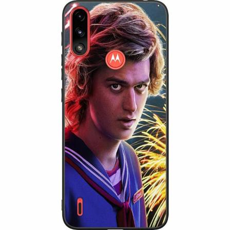Motorola Moto E7i Power Svart Skal Stranger Things - Steve Har