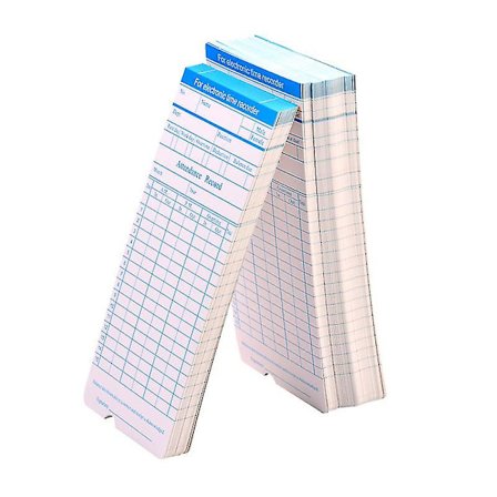 90 stk/pakke Time Cards Timecards Månedlig 2-sidig 18 * 8,4 cm