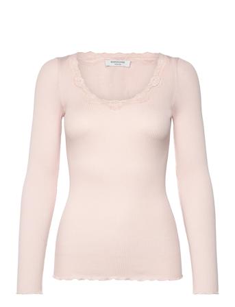 Silk T-Shirt W/ Lace Rosemunde Pink