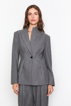 CAMILLA PIHL - Ennia Flannel Blazer - Grey Melange Size42