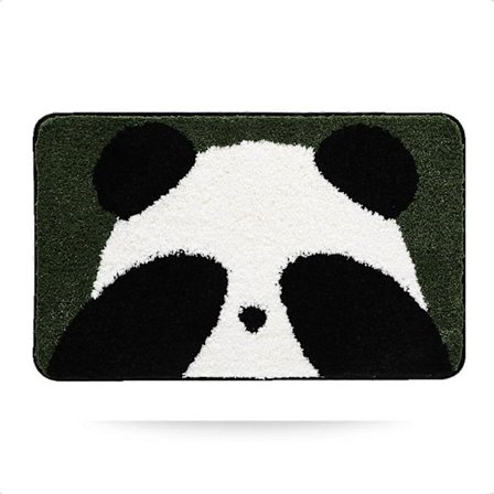 Söta Panda Badrumsmattor Söt Badmatta Tecknade Golvmattor, Absorberande Mjuk Badrumsmatta, Maskintvättbar Torkbar Matta 51 x 79 cm