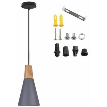 Metal loftlampe 14 cm Grå Stue soveværelse loftlampe