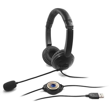 Tietokonekuulokkeet mikrofonilla 9D stereokuulokkeet USB-pää, ZQKLA